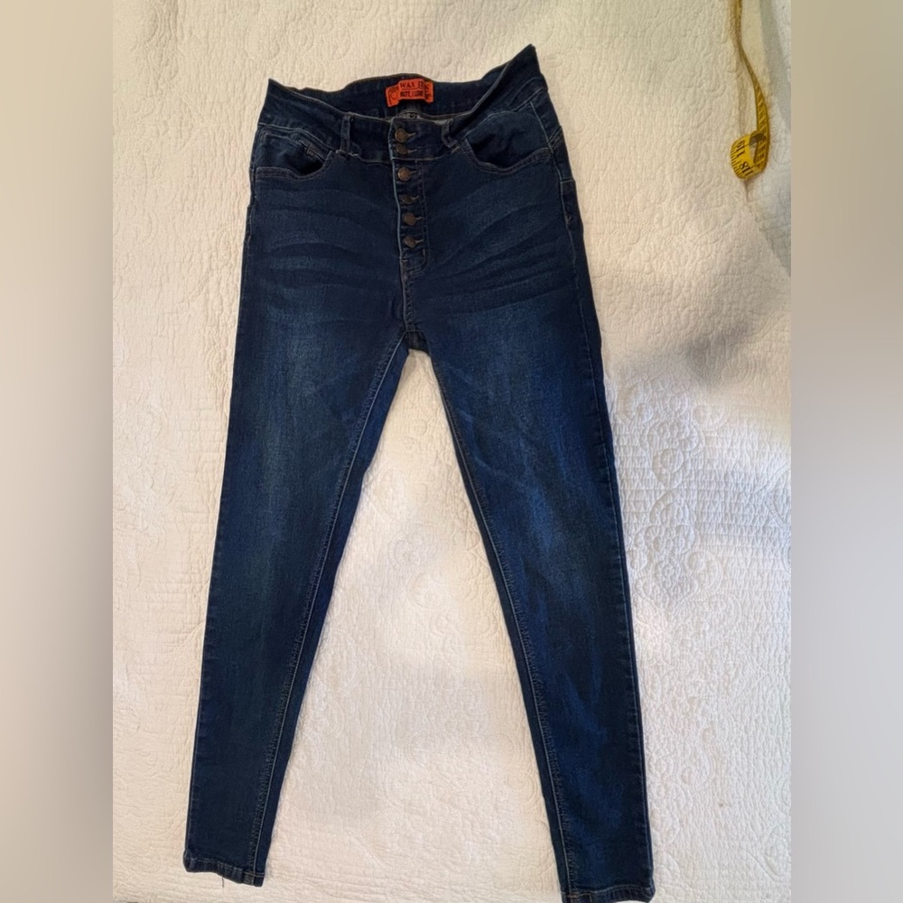 Wax jeans, butt I love you Dark Blue Women's Jeans size 9 skinny